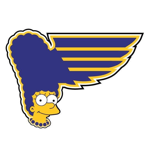 St. Louis Blues Simpsons iron on transfers